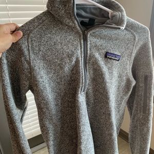 Patagonia XS Better Sweater 1/4 Zip Birch White